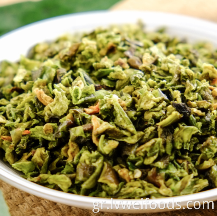 Dehydrated Green Pepper Granules 3 3mm